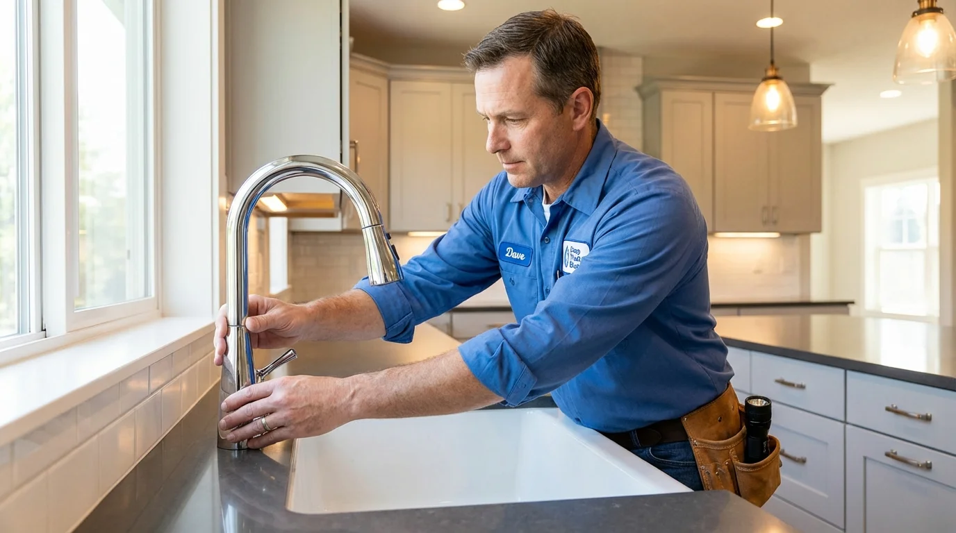 Kitchen faucet installation by Johns Plumbing LLC in Balch Springs